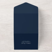 Sweet Baby's Breath Wedding Invite All In One Uitnodiging (Buitenkant)