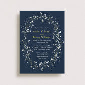 Sweet Baby's Breath Wedding Invite Kaart