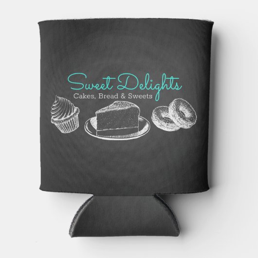 Sweet Bakery Branding Chalkboard Blikjeskoeler (Voorkant)