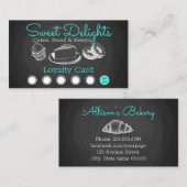 Sweet Bakery Chalkboard Professional Klantenkaartje (Voorkant / Achterkant)