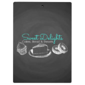 Sweet Bakery Chalkboard Professional Klembord (Achterkant)