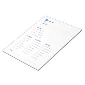 Sweet Bakery Checklist: uw ultieme taartbestelling Notitieblok (Schuin)