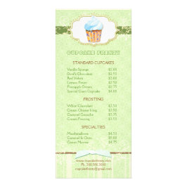 Sweet Bakery Cupcake prijslijst Reclamekaart