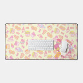 Sweet Bakery en Drinken Geel Bureaumat (Keyboard & Muis)