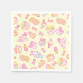 Sweet Bakery en Drinken Geel Servet