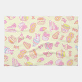 Sweet Bakery en Drinken Geel Theedoek (Horizontaal)