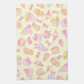 Sweet Bakery en Drinken Geel Theedoek (Verticaal)