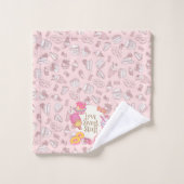 Sweet Bakery en Drinken Peach Bad Handdoek (Wasdoekje)