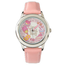 Sweet Bakery en Drinken Peach Horloge