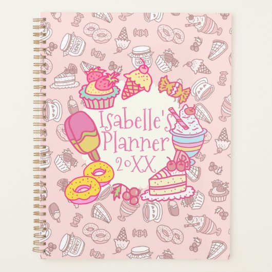 Sweet Bakery en Drinken Peach Planner (Voorkant)