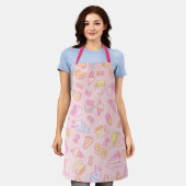 Sweet Bakery en Drinken Peach Schort (Gedragen)