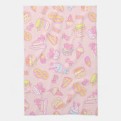 Sweet Bakery en Drinken Peach Theedoek (Verticaal)