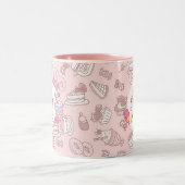 Sweet Bakery en Drinken Peach Tweekleurige Koffiemok (Center)