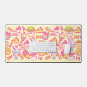 Sweet Bakery en Drinken Yellow Desk Mat (Keyboard & Muis)