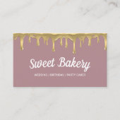 Sweet Bakery Gold Driving Event Party Cakes Visitekaartje (Voorkant)