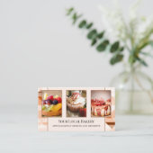 Sweet Bakery Pastry Foto Visitekaartje (Staand voorkant)