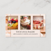 Sweet Bakery Pastry Foto Visitekaartje (Voorkant)