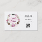 Sweet Bakery QR-Code Visitekaartje (Achterkant)