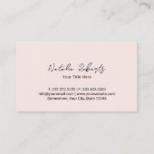 Sweet Bakery Schattige Cupcakes Blush Roze Visitekaartje (Achterkant)