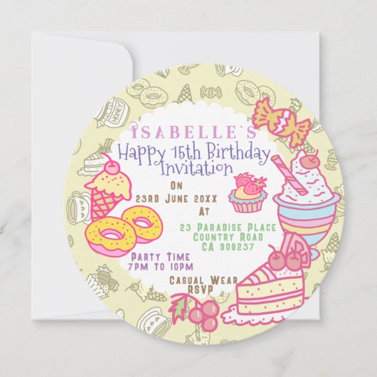 Sweet Bakkerij en Drinken Feestdagenkaart (Voorkant)