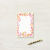 Sweet Bakkerij en Drinken Groen Post-it® Notes (Op bureau)