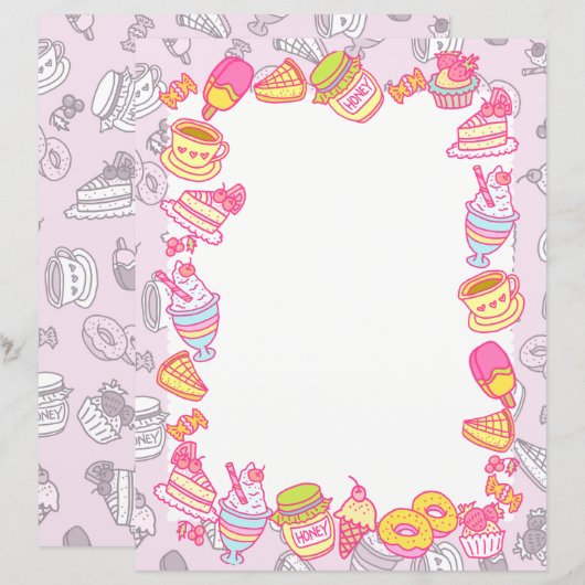 Sweet Bakkerij en Drinken Roze (Voorkant / Achterkant)