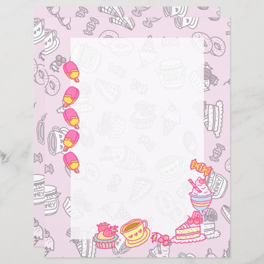 Sweet Bakkerij en Drinken Roze (Voorkant / Achterkant)