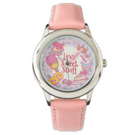 Sweet Bakkerij en Drinken Roze Horloge