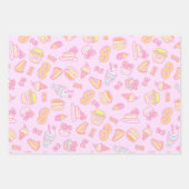 Sweet Bakkerij en Drinken Roze Inpakpapier Vel (Voorkant 2)