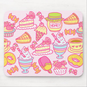 Sweet Bakkerij en Drinken Roze Muismat