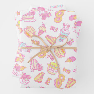 Sweet Bakkerij en Drinken Wit Inpakpapier Vel