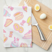 Sweet Bakkerij en Drinken Wit Theedoek (Quarter Fold)