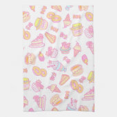 Sweet Bakkerij en Drinken Wit Theedoek (Verticaal)