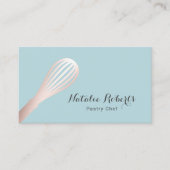 Sweet Bakkerij Roos Gouden Whisk Mint Pastry Chef Visitekaartje (Voorkant)