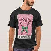 Sweet Balance Candy Cane Heart Christmas T-shirt (Voorkant)