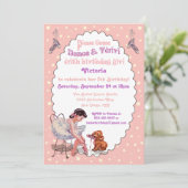 Sweet Ballerina Ballet Verjaardagsfeest Kaart (Staand voorkant)