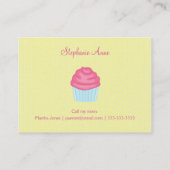 Sweet Ballerina Cupcake Celebration Contactkaartje (Achterkant)