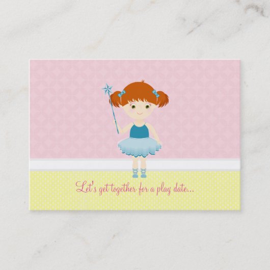 Sweet Ballerina Cupcake Celebration Contactkaartje (Voorkant)