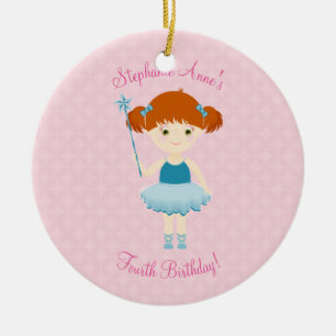 Sweet Ballerina Cupcake Celebration Keramisch Ornament