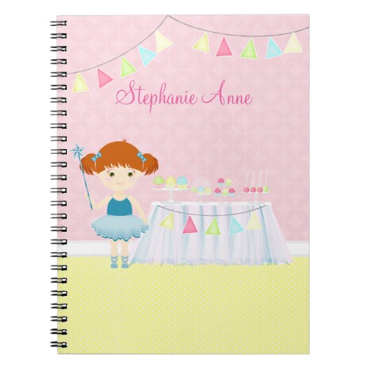 Sweet Ballerina Cupcake Celebration Notitieboek (Voorkant)