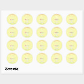 Sweet Ballerina Cupcake Celebration Ronde Sticker (Vel)