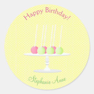 Sweet Ballerina Cupcake Celebration Ronde Sticker