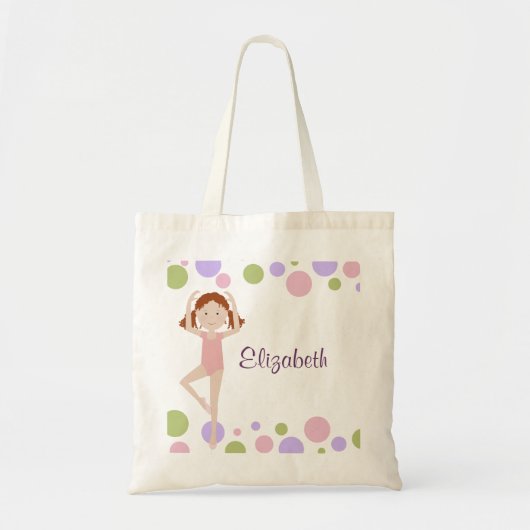 Sweet Ballerina Gepersonaliseerd Tas (Voorkant)