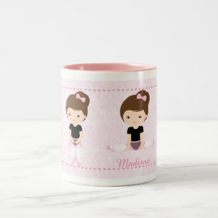 Sweet Ballerina Gepersonaliseerd Tweekleurige Koffiemok