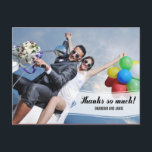 Sweet Banner Wedding Dank je wel kaart<br><div class="desc">Het verzenden van uw bedankbriefje zal een koud kunstje zijn met dit chique en stijlvolle bedankbriefje briefkaart. Ook verkrijgbaar in andere kleuren en als opgevouwen kaarten. Ontwerp © berryberrysweet.com</div>