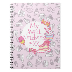 Sweet Barkery en Drinken Roze Notitieboek