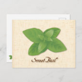 Sweet Basil-Briefkaart aanpassen Briefkaart (Voorkant / Achterkant)