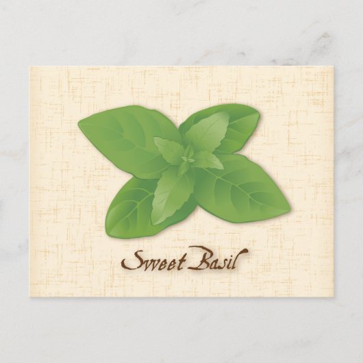 Sweet Basil-Briefkaart aanpassen Briefkaart (Voorkant)
