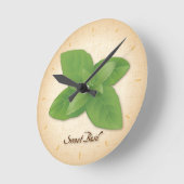 Sweet Basil Herb Ronde Klok (Hoek)