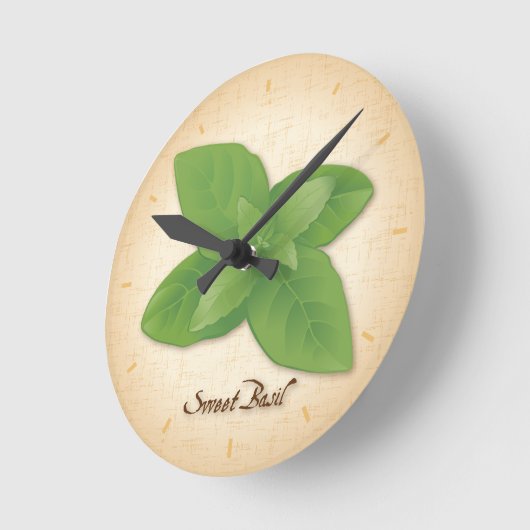 Sweet Basil Herb Ronde Klok (Hoek)